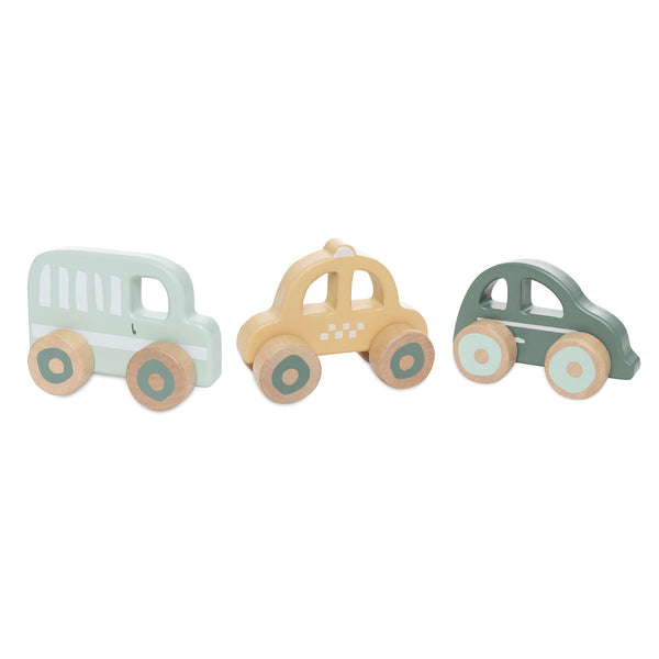 Houten auto's op wielen 'On The Go' | Jollein