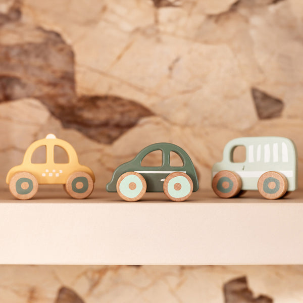 Houten auto's op wielen 'On The Go' | Jollein