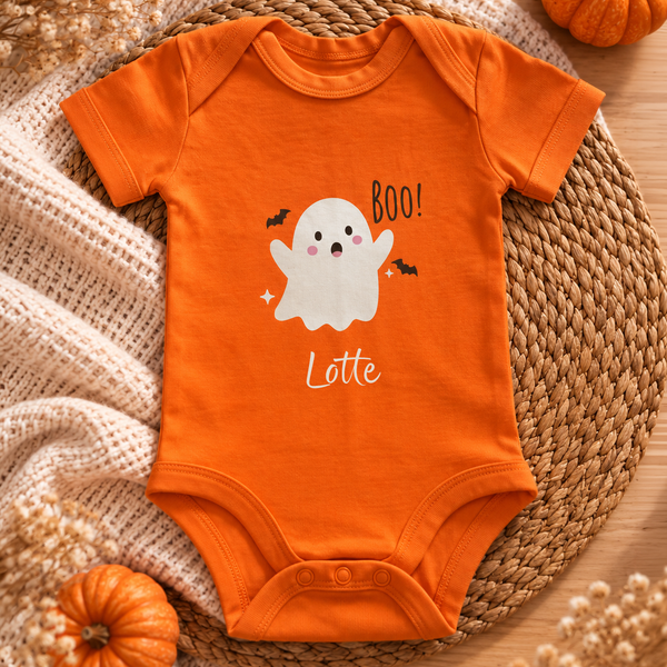 Halloween 'Boo' rompertje - personaliseerbaar