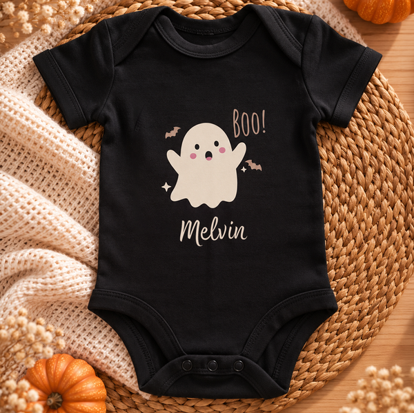 Halloween 'Boo' rompertje - personaliseerbaar