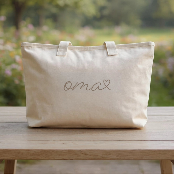 Oversized canvas tas