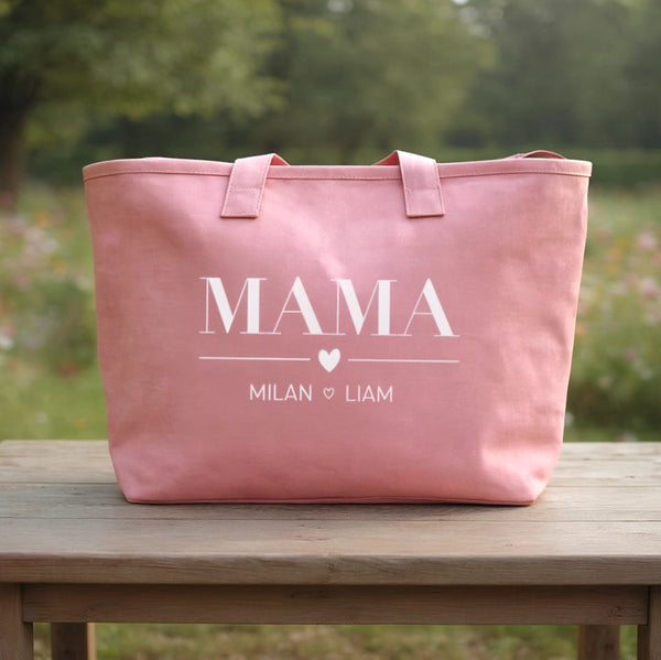 Mom bag met namen