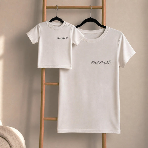Matching T-shirts - Mama + Mini hart