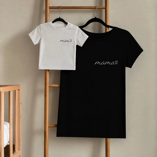 Matching T-shirts - Mama + Mini hart