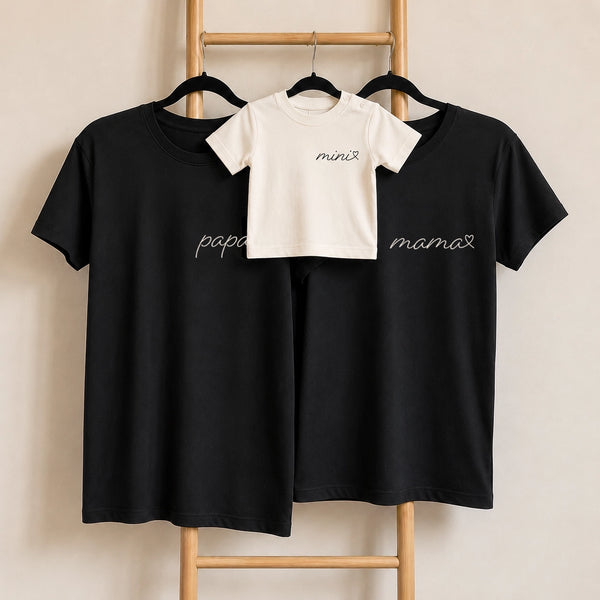 Matching T-shirts - Papa + Mama + Mini
