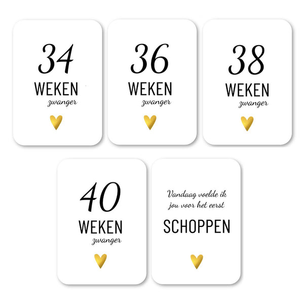Mijlpaalkaarten zwanger | Lifestyle2Love