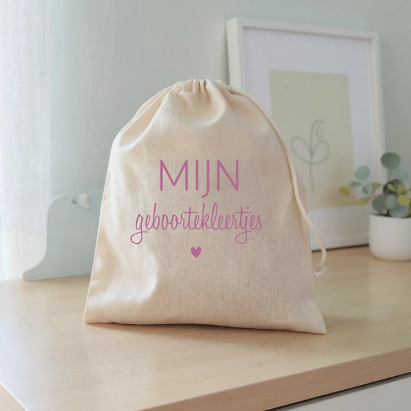 Bewaarzakje mijn geboortekleertjes